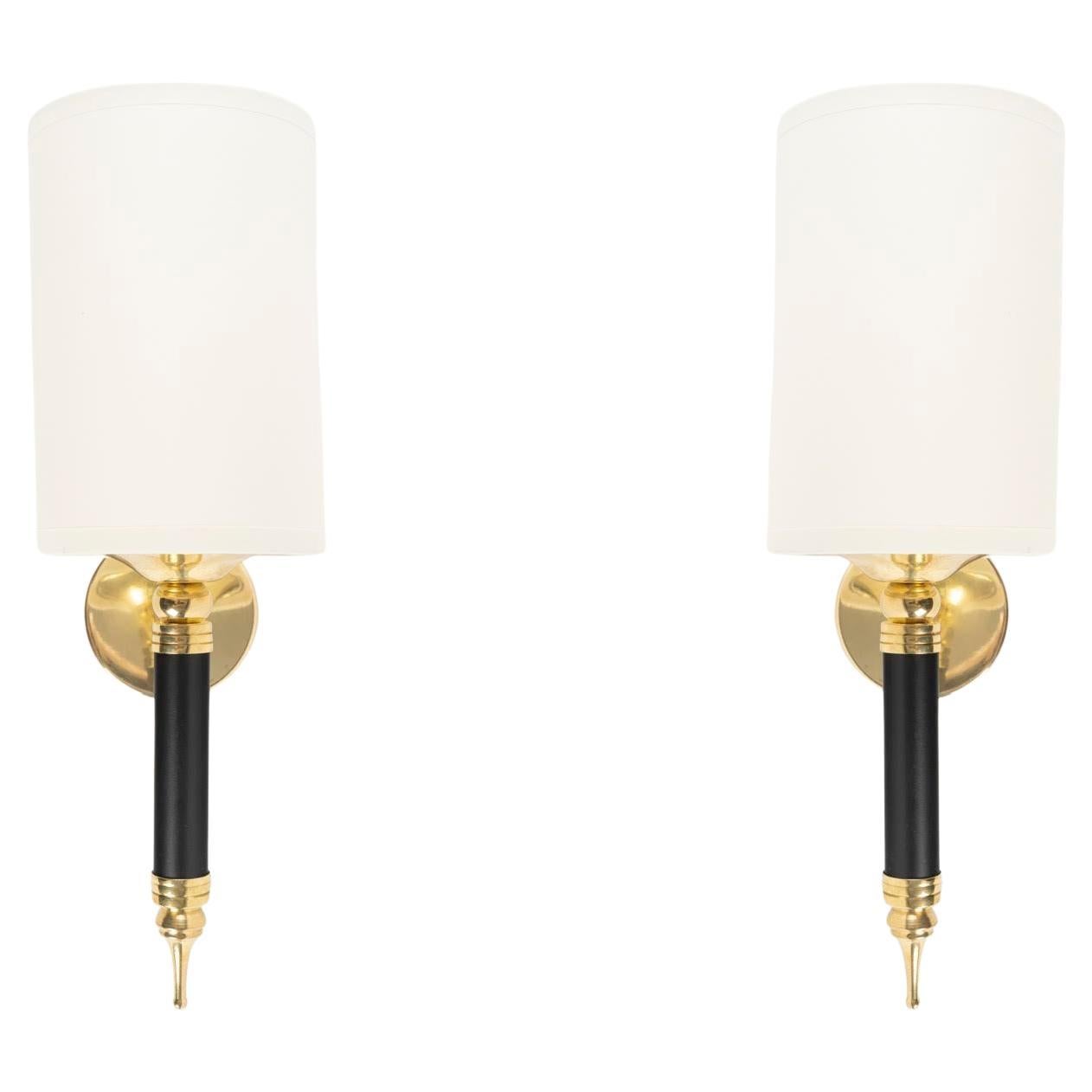 1950, Pair of Maison Arlus Wall Lights For Sale