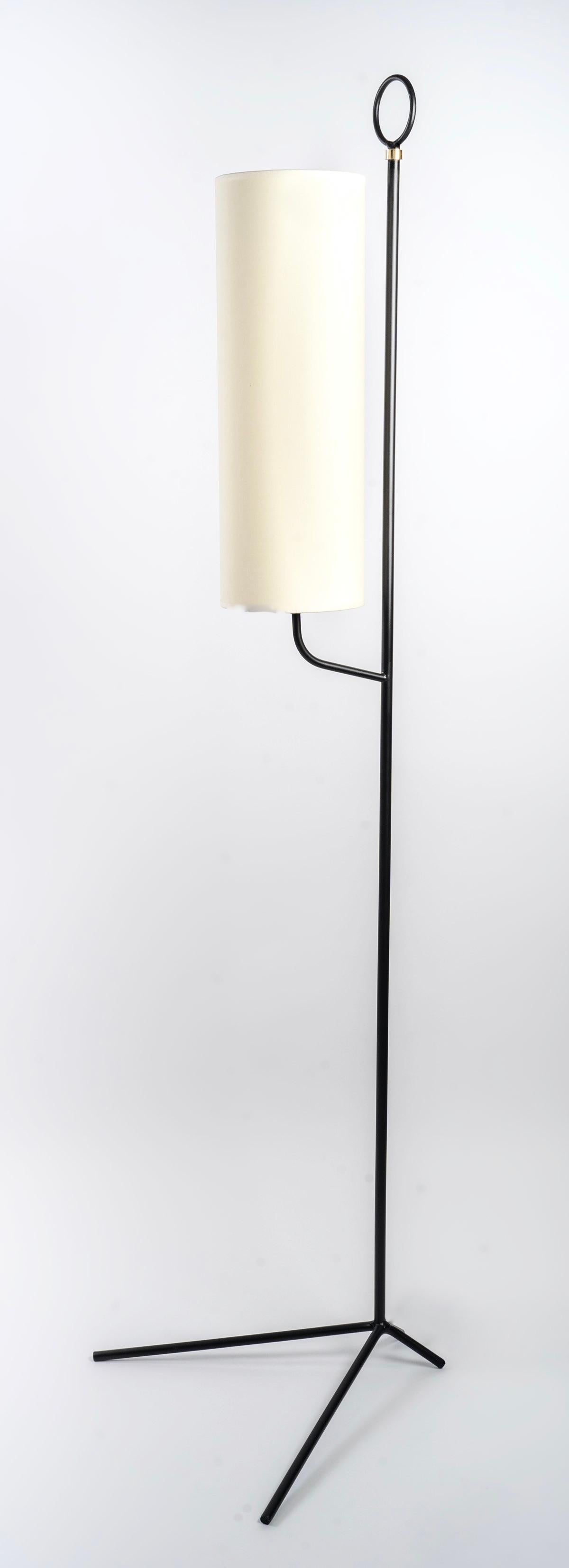 French 1950 Pair of Maison Lunel floor lamps