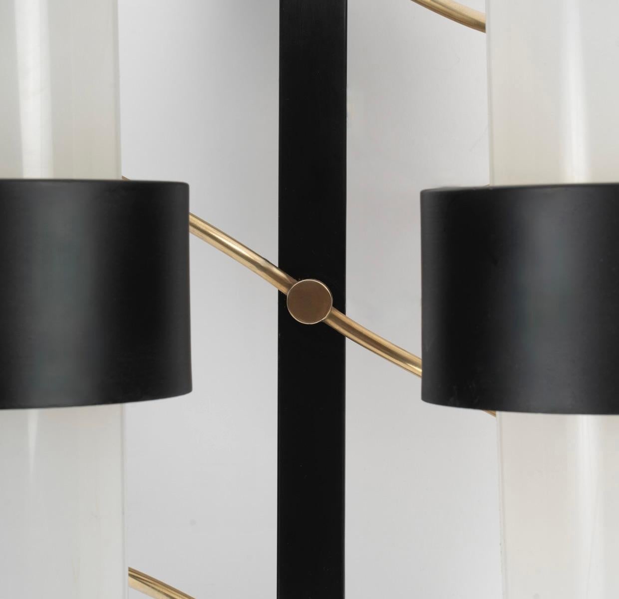 1950 Pair of Maison Lunel Wall Lights In Good Condition For Sale In Saint-Ouen, FR
