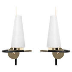 1950 Pair of Maison Lunel Wall Lights