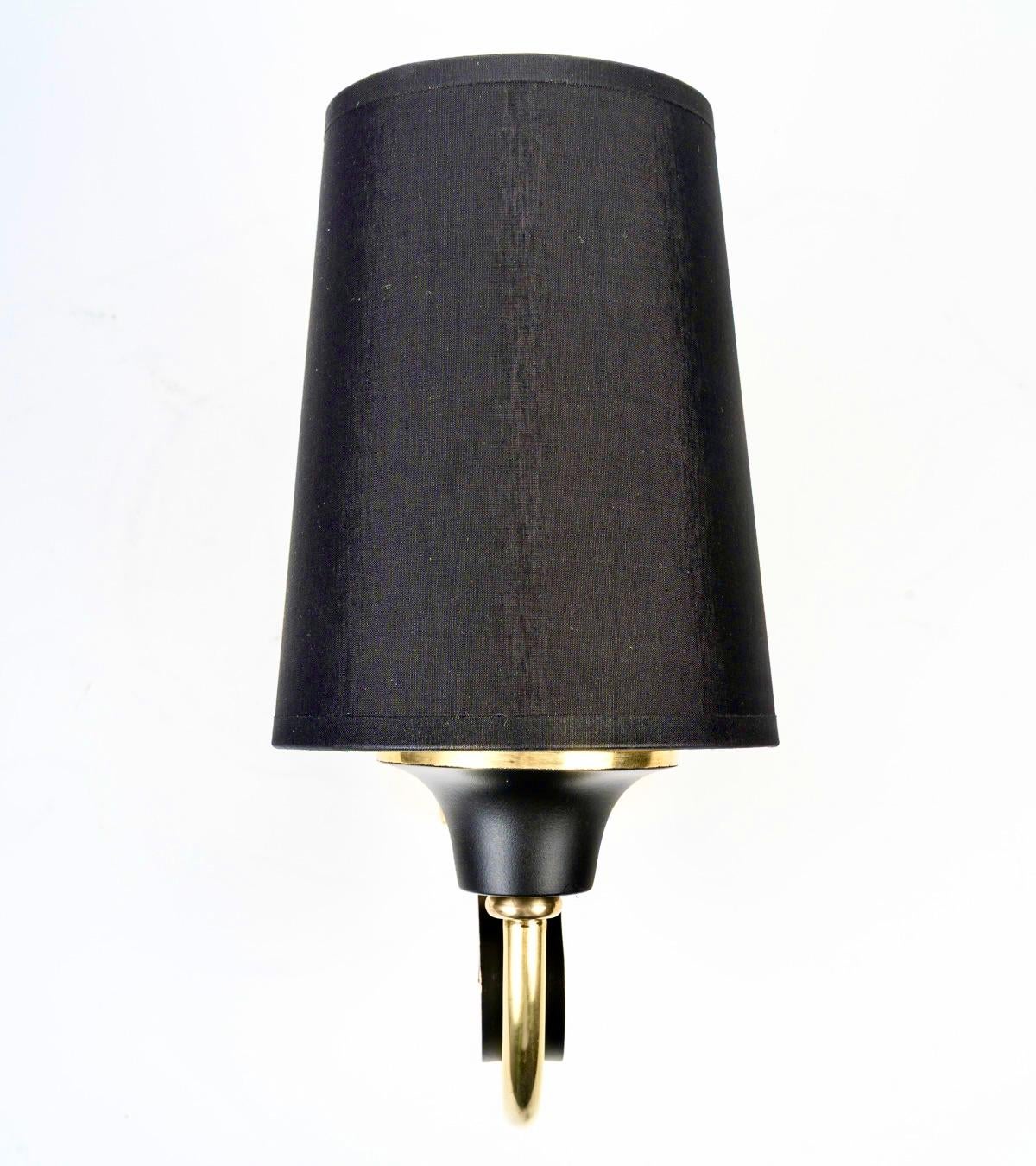 1950 Pair of ‘star’ wall lamps, Atelier Petitot For Sale 1
