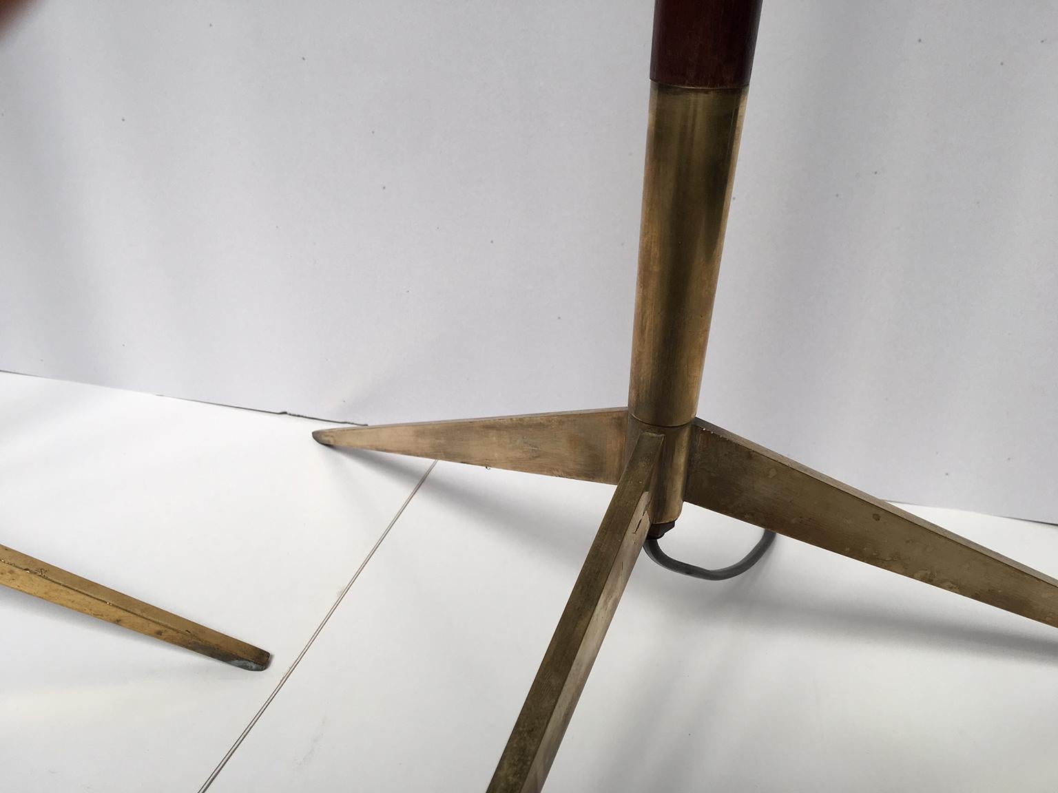  Pair of Mid-Centyry Triple Lighting Floor Lamps by Maison Lunel In Good Condition In Madrid, ES