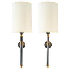1950 Pair of Wall Lamps Torchère House Jansen