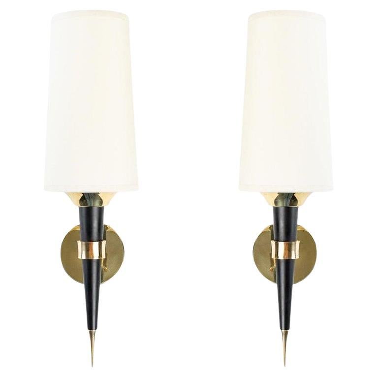 1950, Pair of Wall Lights Maison Lunel