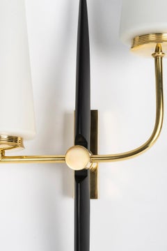 1950 Pair of wall sconces by Maison Arlus