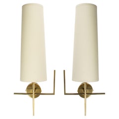 1950 Pair of Wall Sconces Maison Arlus