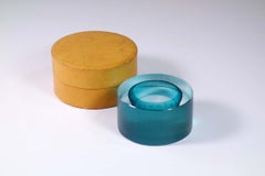 1950 Paolo Venini Olivetti Murano Glass Blue Paperweight