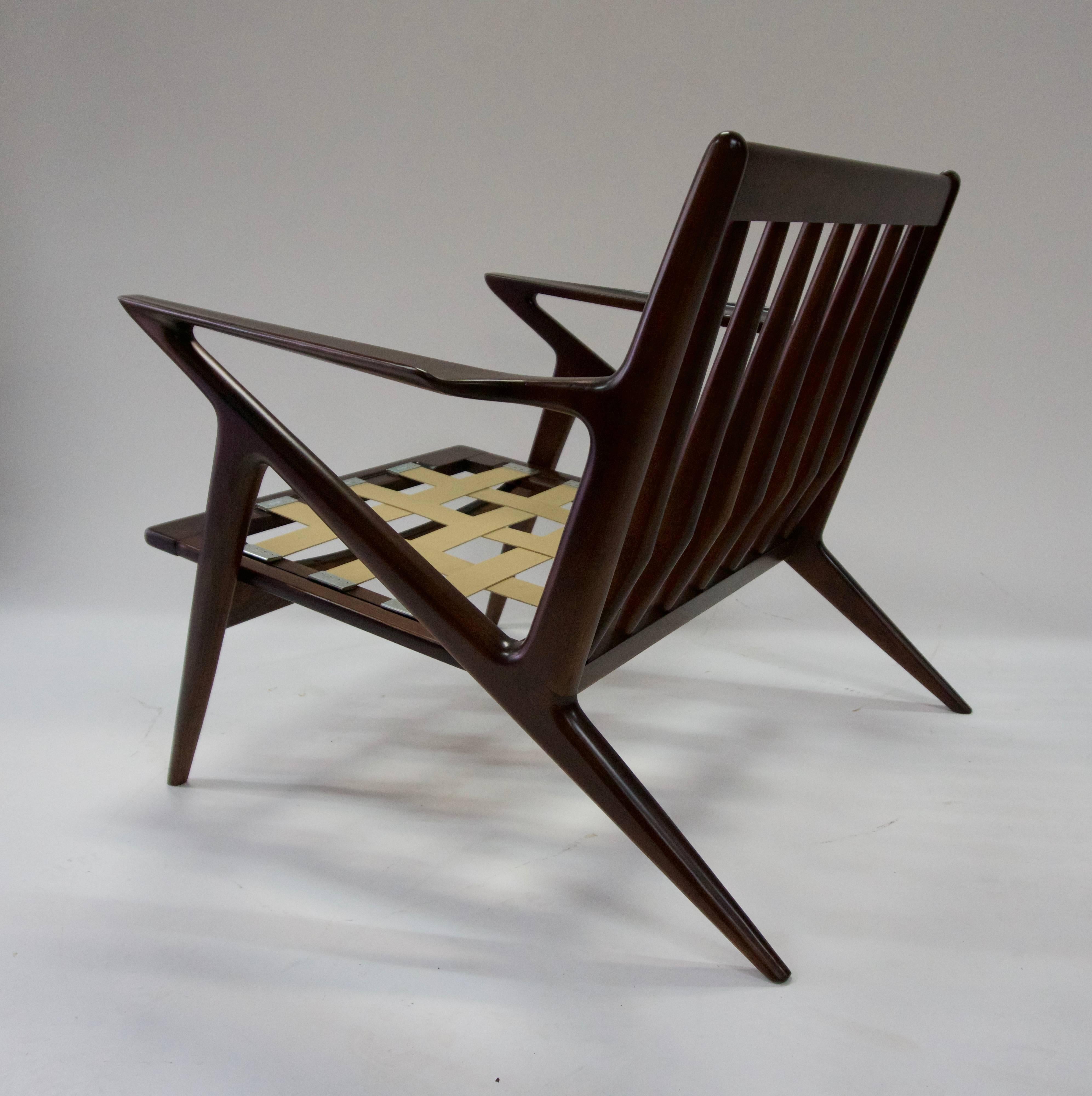 1950 Poul Jensen for Selig Z Chair In Good Condition For Sale In Hudson, NY
