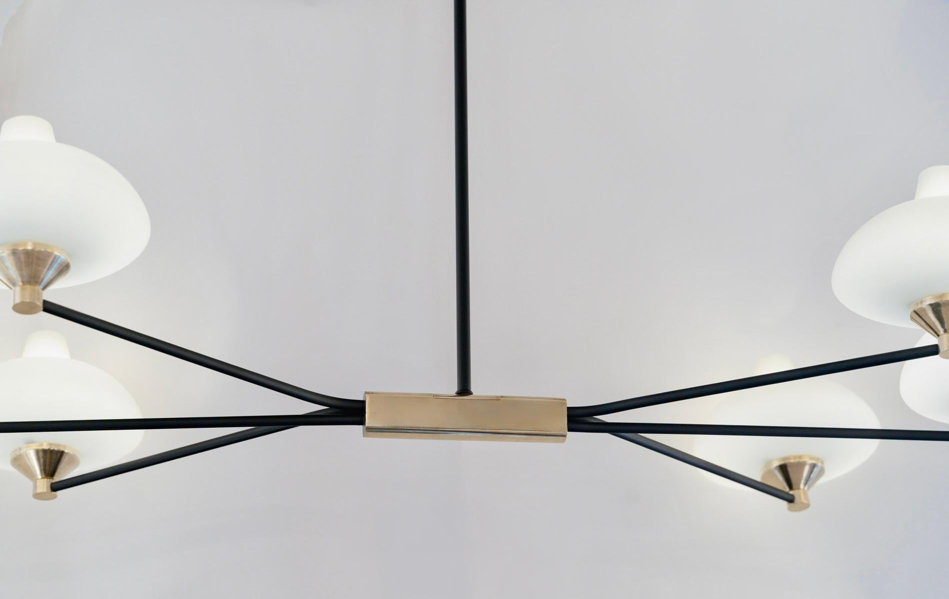 Francese Lampadario raro del 1950 della Maison Arlus in vendita