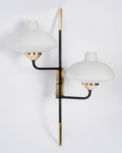 1950 Rare Pair of Wall Lights from Maison Arlus