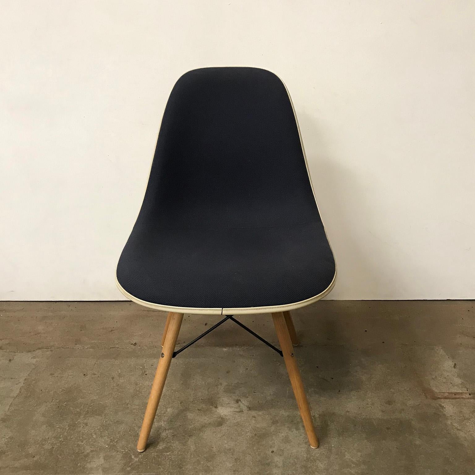 American 1950, Ray and Charles Eames for Herman Miller, DSS Upholstered Dowel Base Chair
