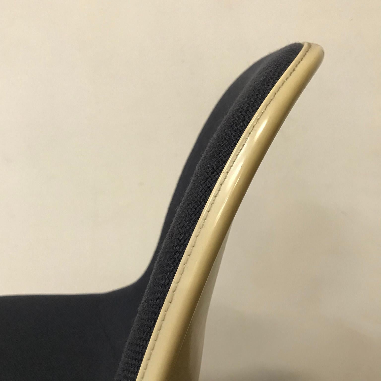 1950, Ray and Charles Eames for Herman Miller, DSS Upholstered Dowel Base Chair 1