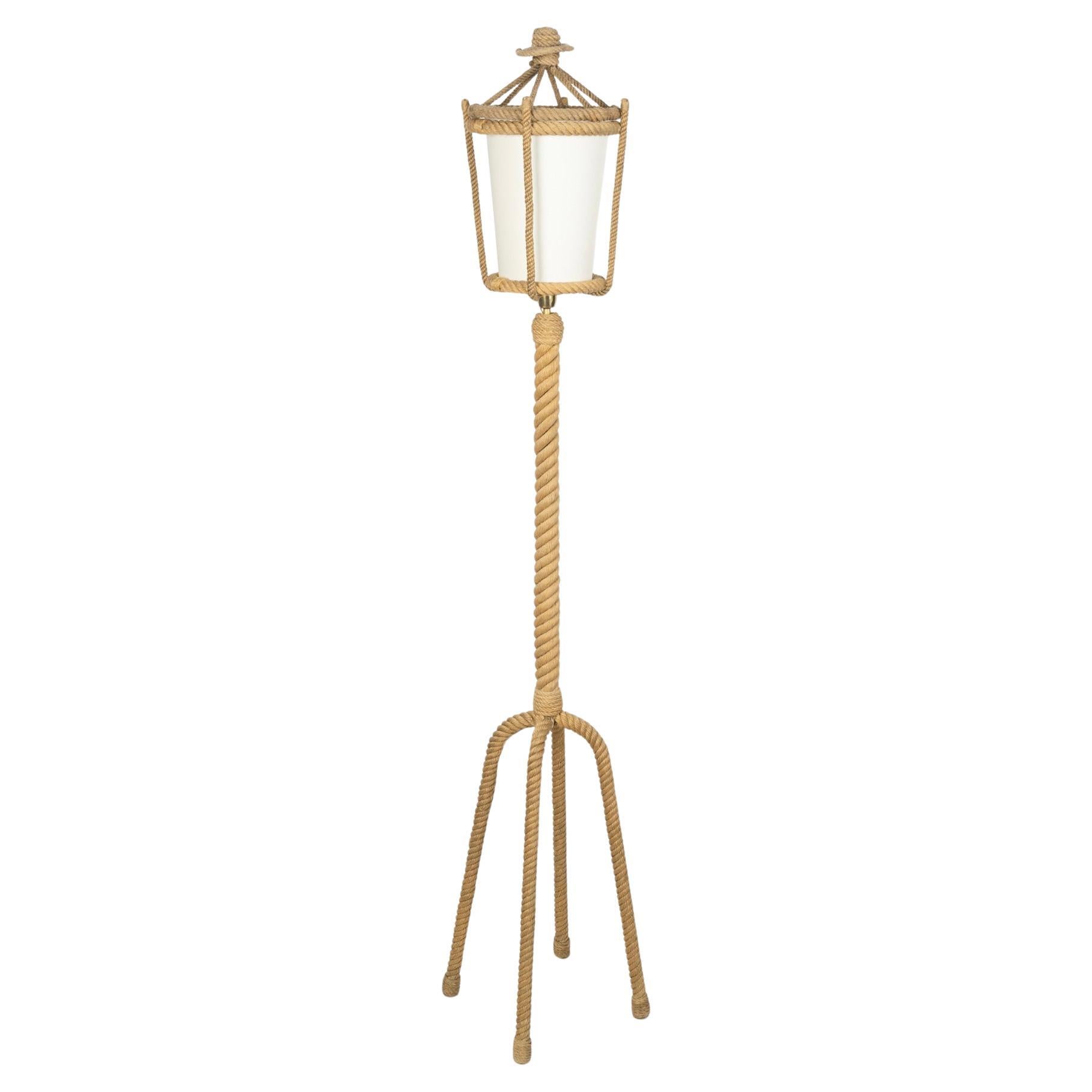 1950 Rope floor lamp by Adrien Audoux & Frida Minet