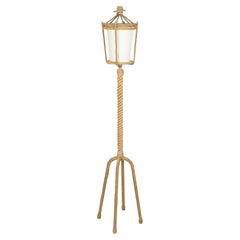 1950 Rope floor lamp by Adrien Audoux & Frida Minet