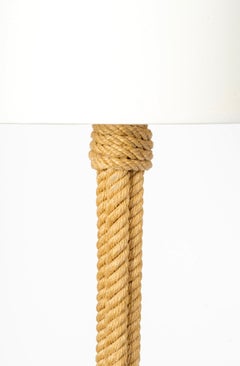 1950 Rope floor lamp by Audoux Minet