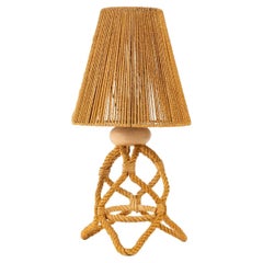 1950 Rope Lamp by Audoux Minet