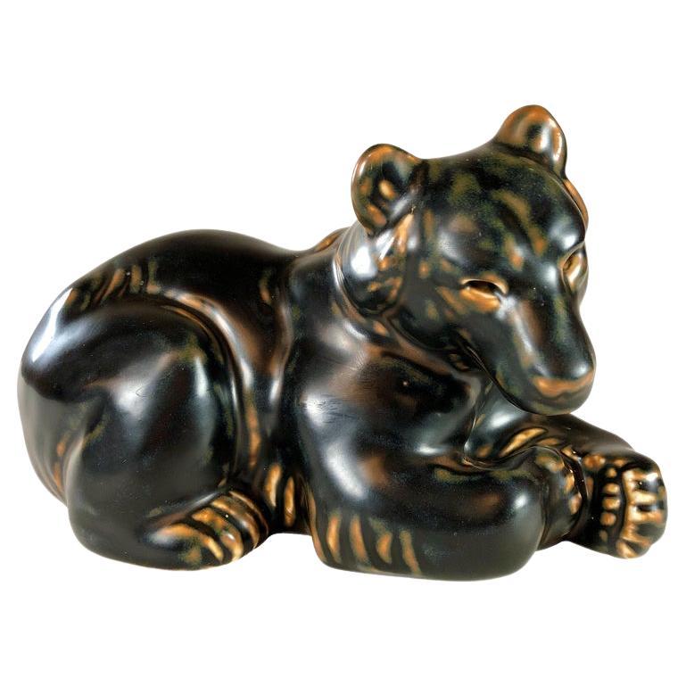 1950´s Danish Knud Kyhn Bear Figurine for Royal Copenhagen For Sale
