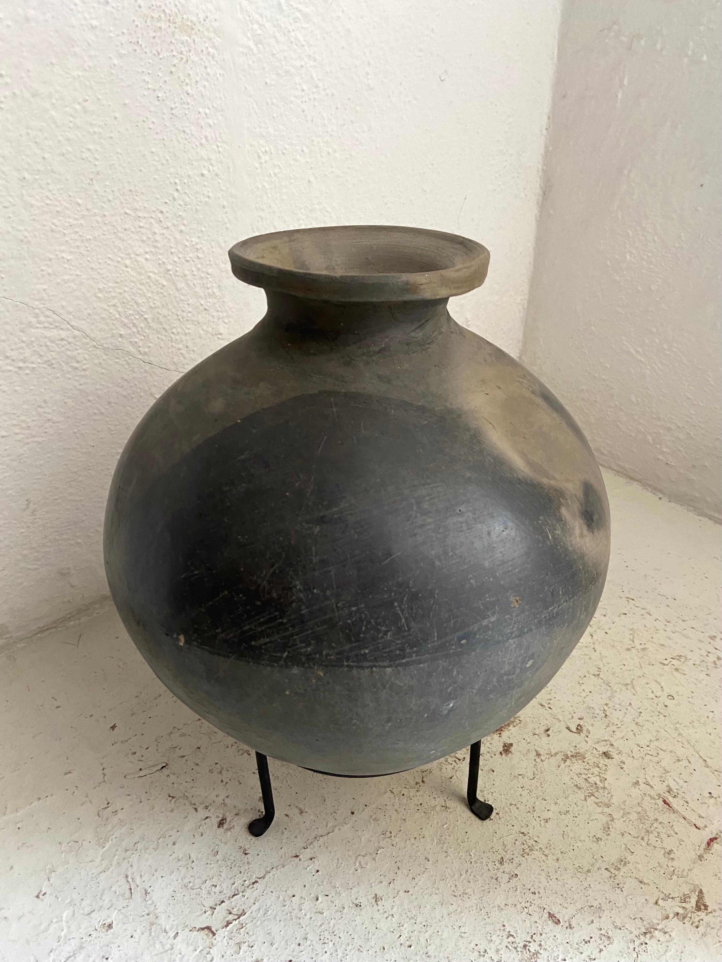 Mexican 1950´s Mezcal Ceramic Jar From Oaxaca