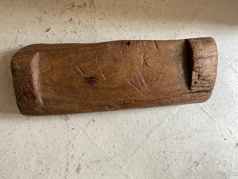 1950's Primitive Hardwood Stool from Mexico For Sale at 1stDibs