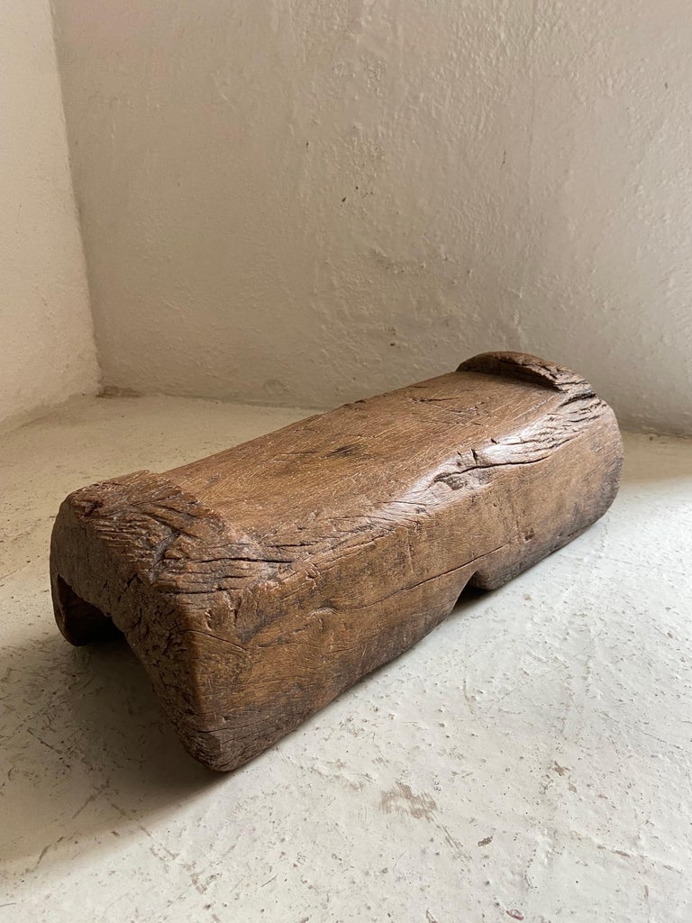 1920's Primitive Hardwood Stool from Mexico For Sale at 1stDibs