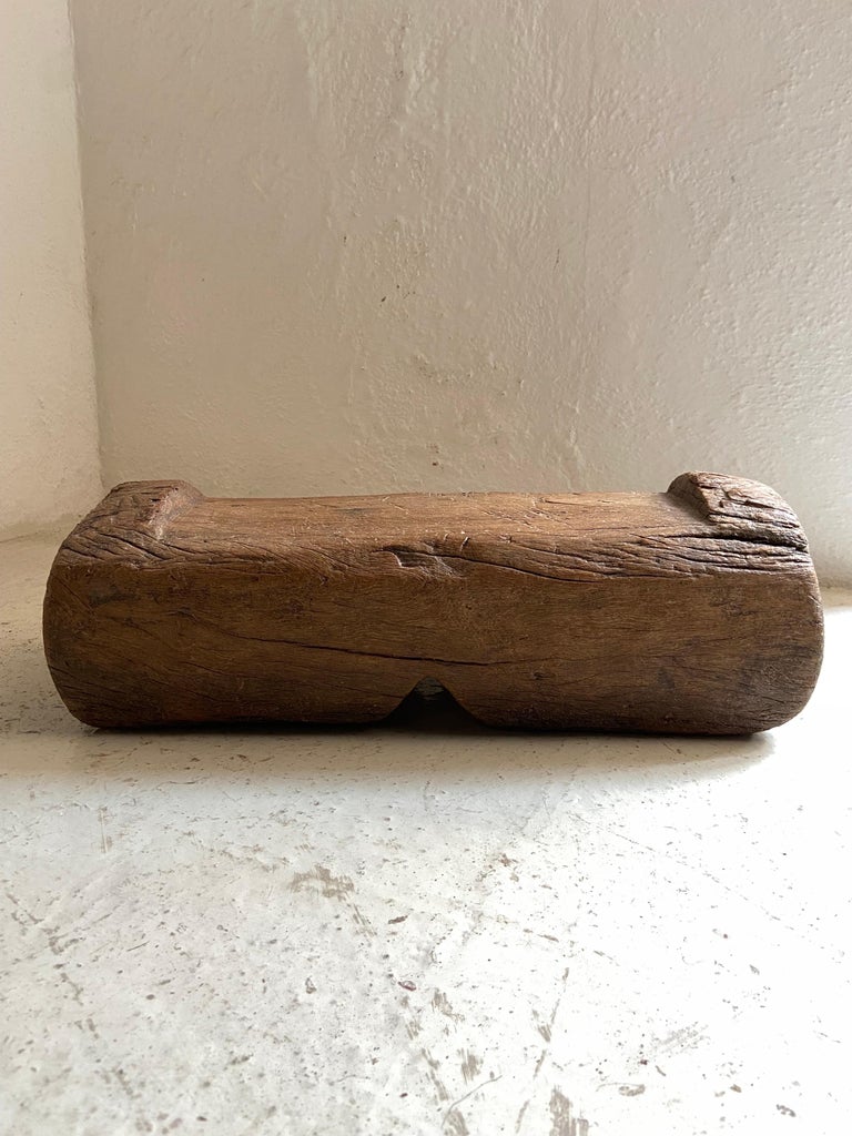 1920's Primitive Hardwood Stool from Mexico For Sale at 1stDibs