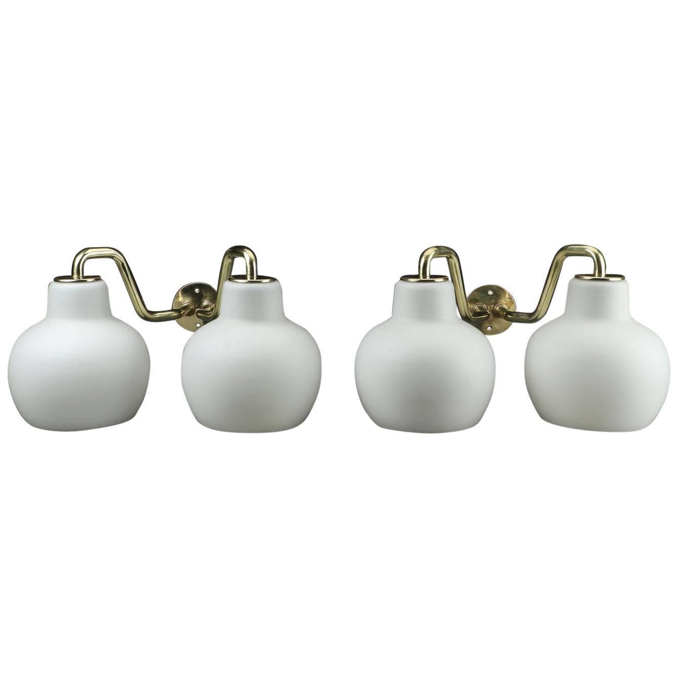 1950er Set aus zwei Vilhelm Lauritzen Wandleuchten der 1. Auflage von Louis Poulsen