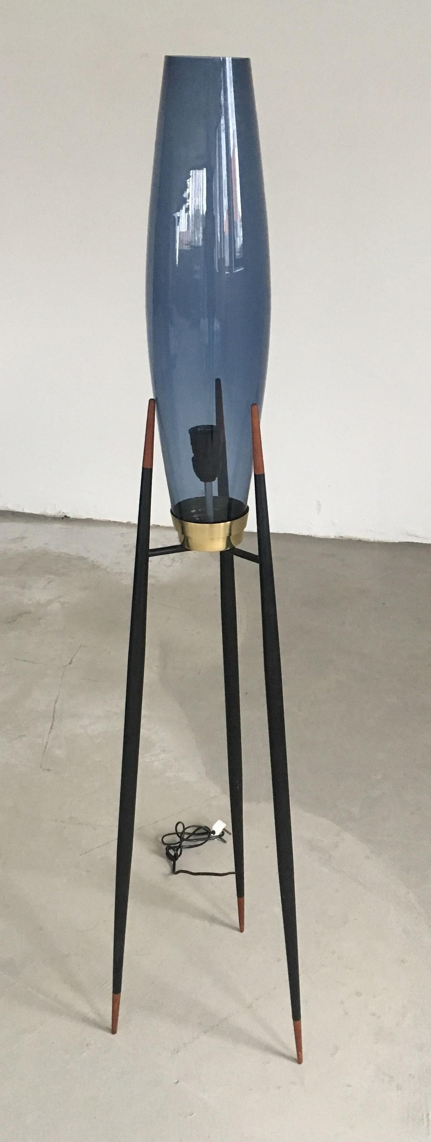 1950s Set of Two Danish Tripod Floor Lamps by Svend Aage Holm Sorensenen  For Sale 1