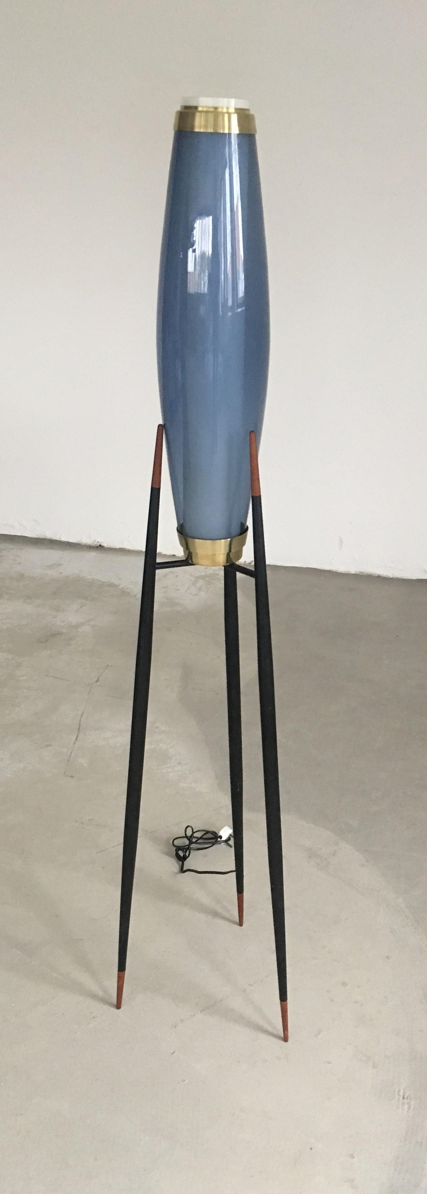 1950s Set of Two Danish Tripod Floor Lamps by Svend Aage Holm Sorensenen en vente 2