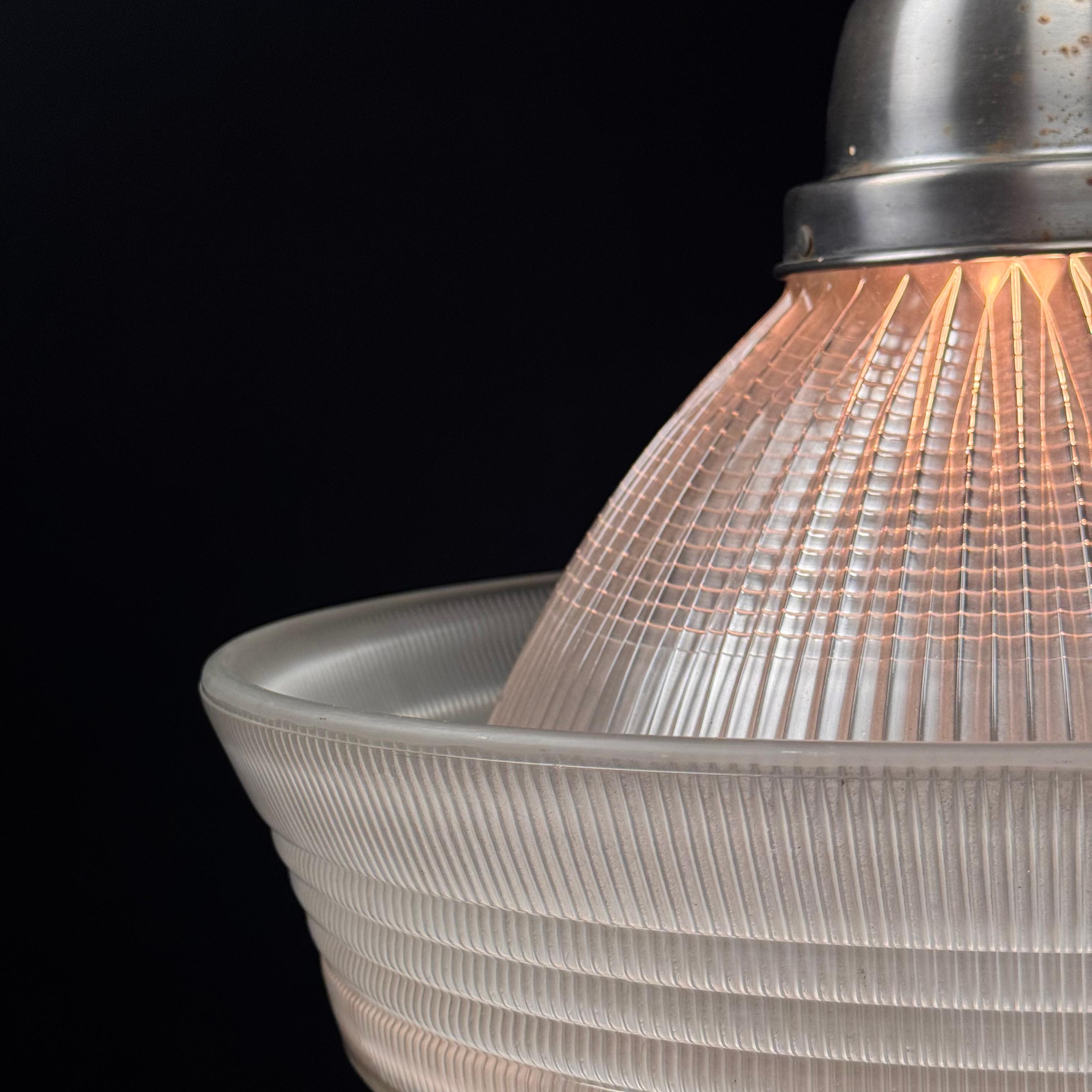 Industrial 1950 sailor hat holophane industrial lights For Sale