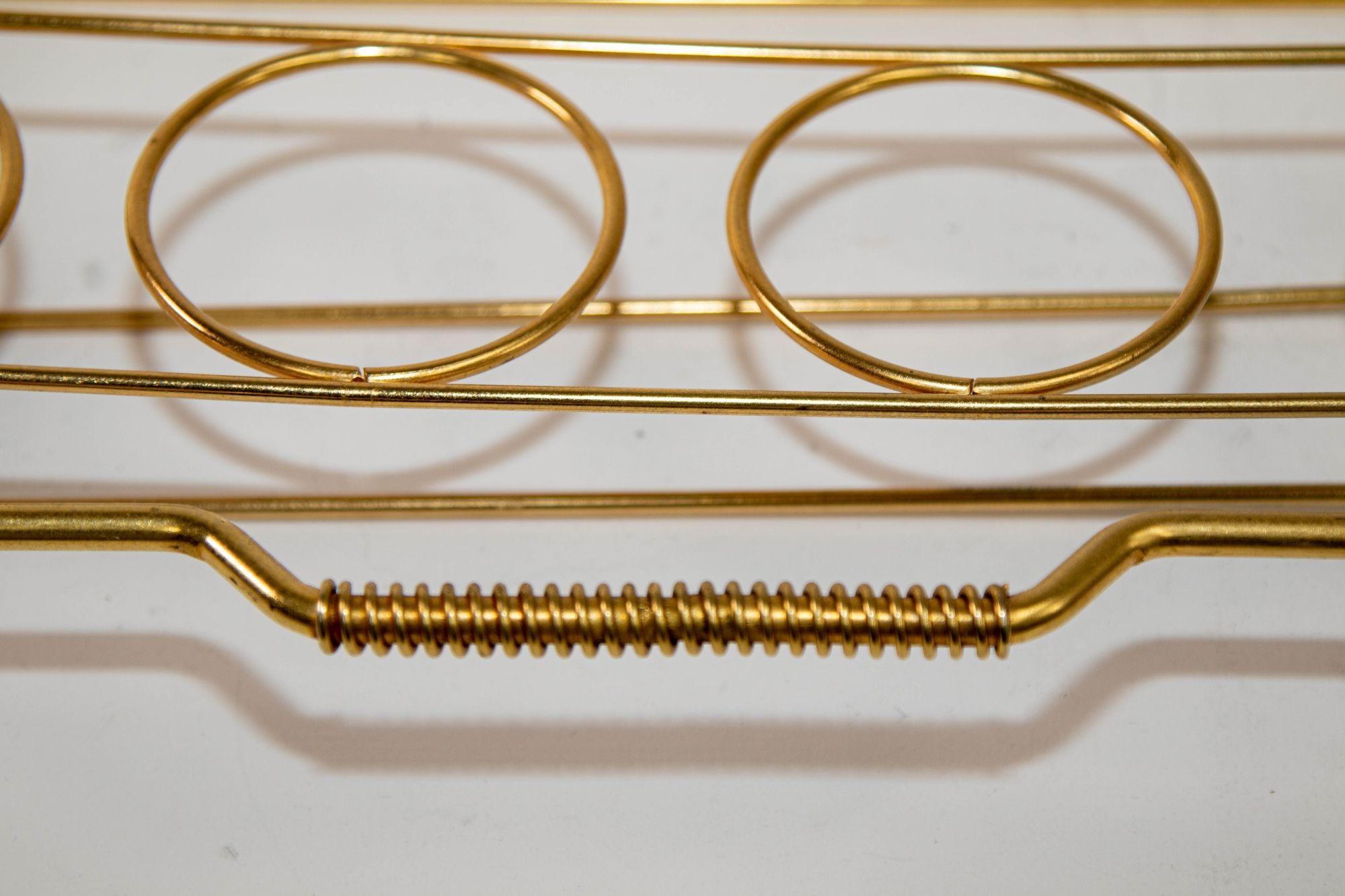 American 1950 Set of 8 Vintage Culver Ltd Antigua Highball Glasses 22 K Gold in Cart For Sale