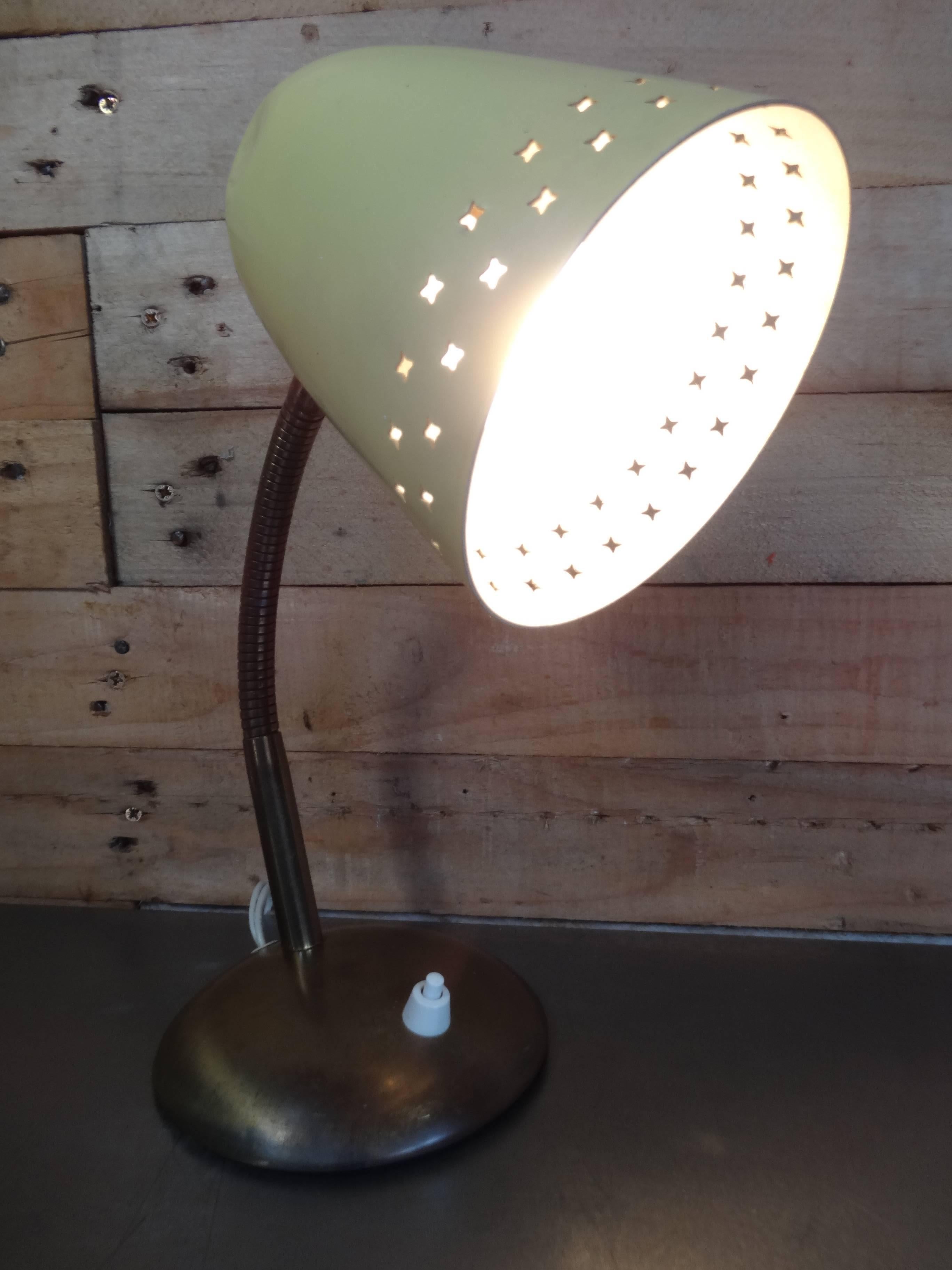 20th Century Sought after Vintage Yellow Mathieu Mategot Table or Desk Light, 1950 For Sale