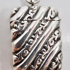 1950 Sterling Silver Matchbox Pendent