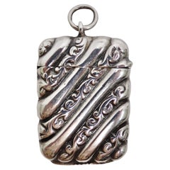 Used 1950 Sterling Silver Matchbox Pendent