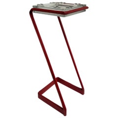 1950 Cuero cosido "Vide poche" de Jacques Adnet