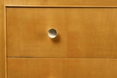 1950 Sycamore chest of drawers by René Prou