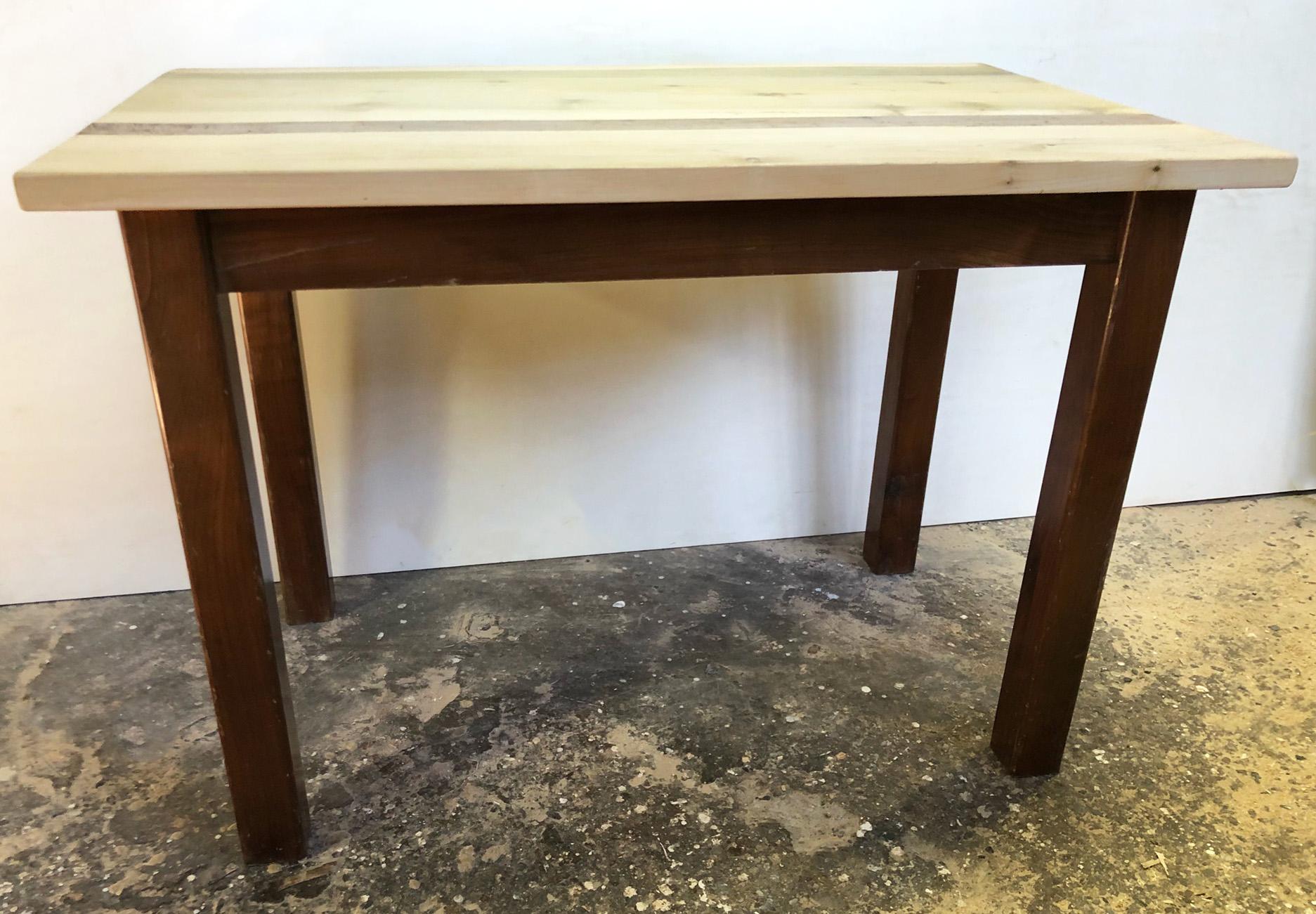 1950 Table Solid Walnut, Natural Honey-Colored 4