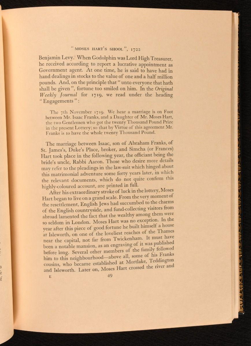 1950 La grande synagogue de Londres, 1690-1940 Bon état - En vente à Bath, GB