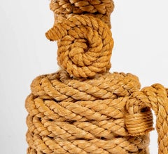 1950 The Rope Oil Lamp Designed by Adrien Audoux and Frida Minet