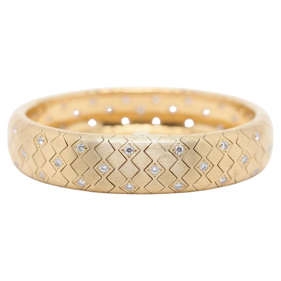 1950 Tiffany
Co. Pulsera de diamantes de oro amarillo de 18k