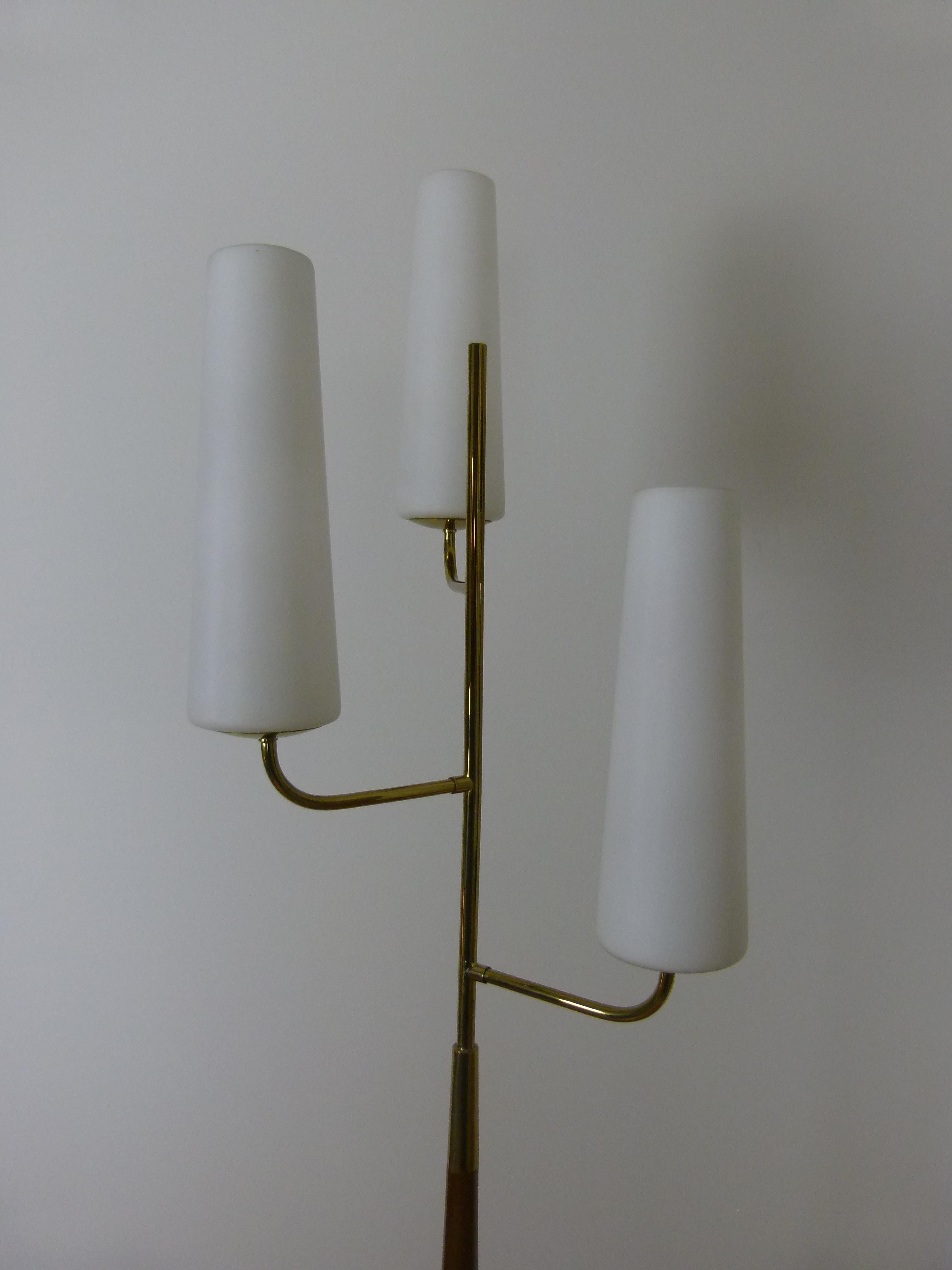 1950 Triple Lighting Floor Lamp by Maison Lunel 5