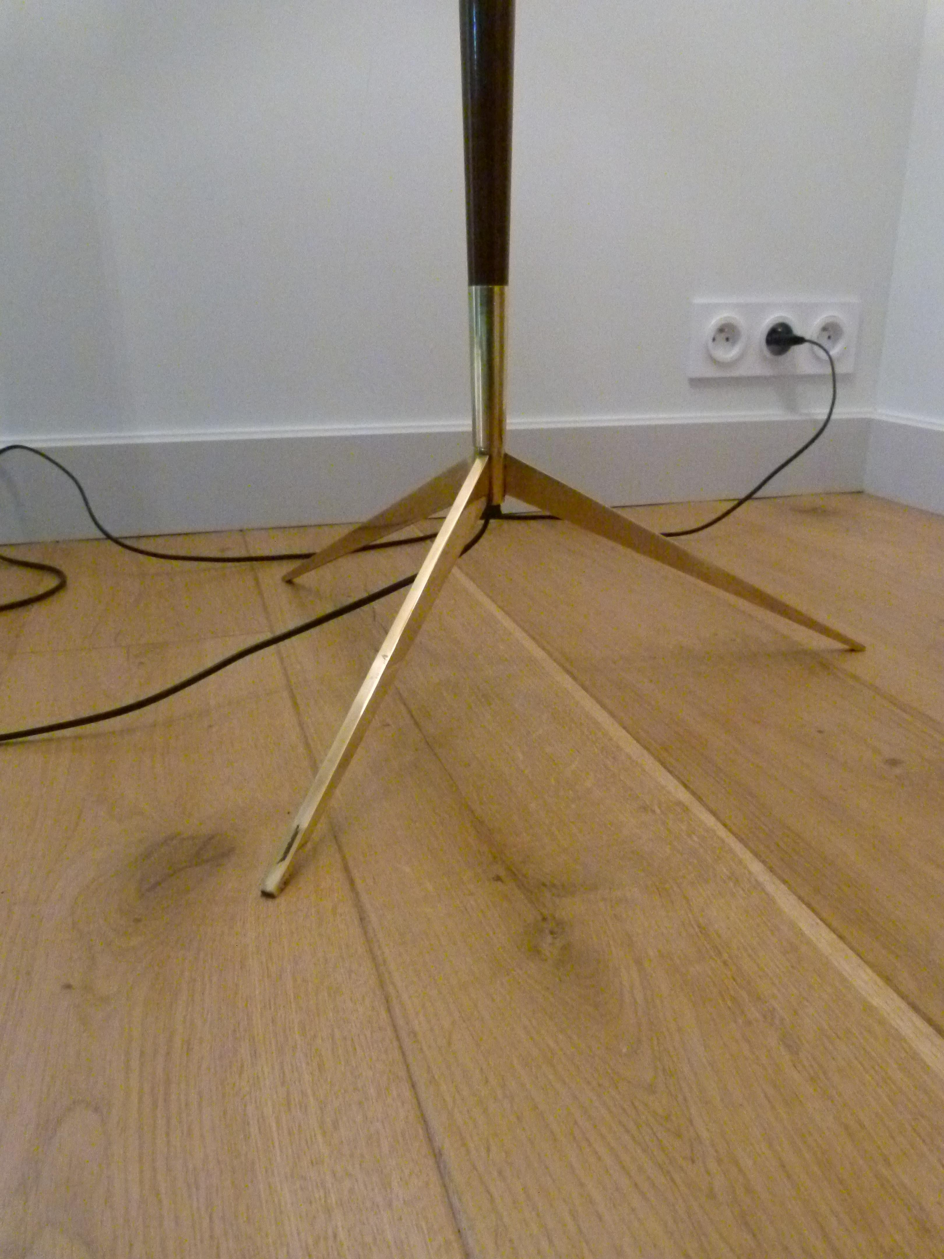 1950 Triple Lighting Floor Lamp by Maison Lunel 5