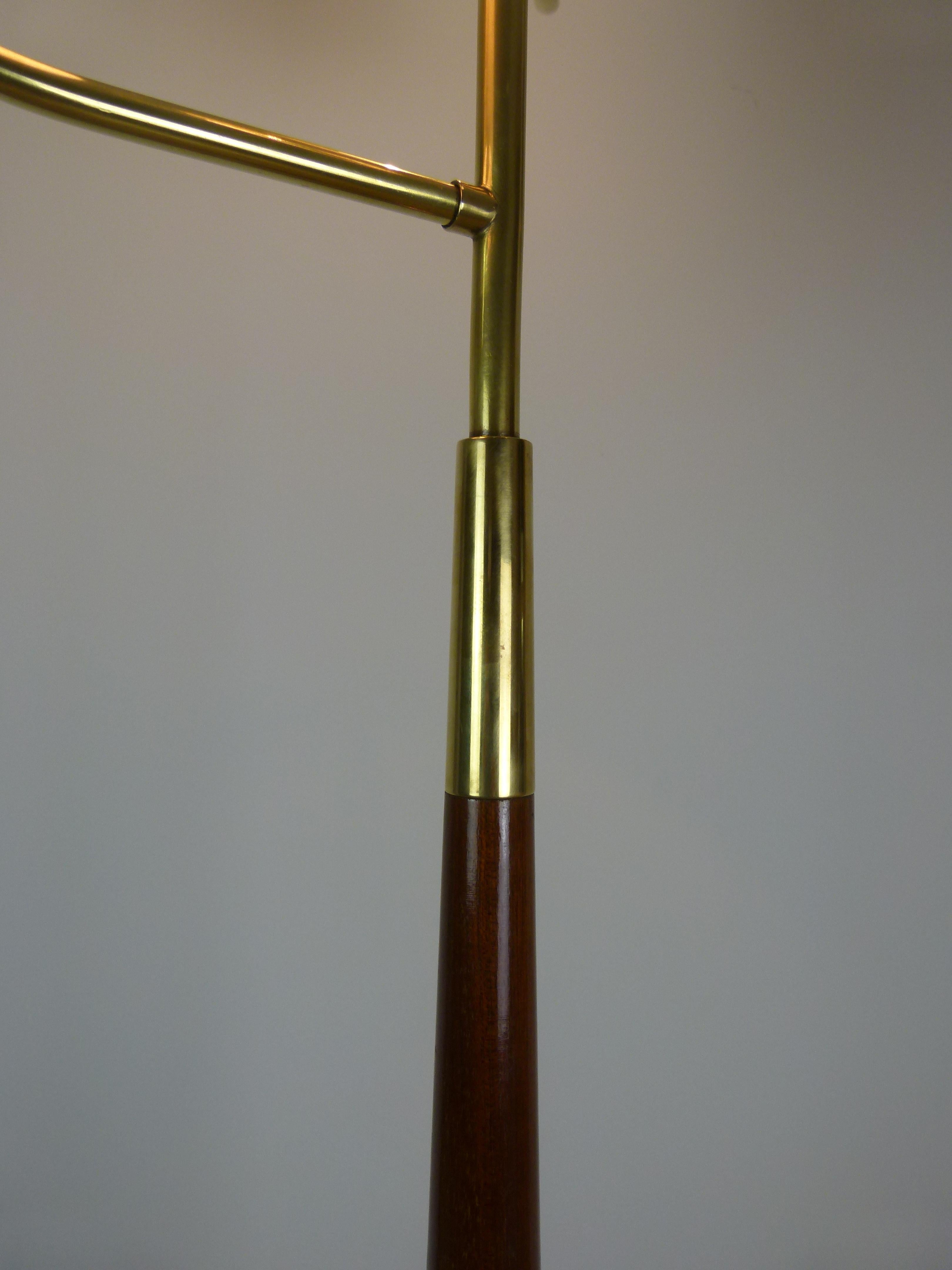 1950 Triple Lighting Floor Lamp by Maison Lunel For Sale 7