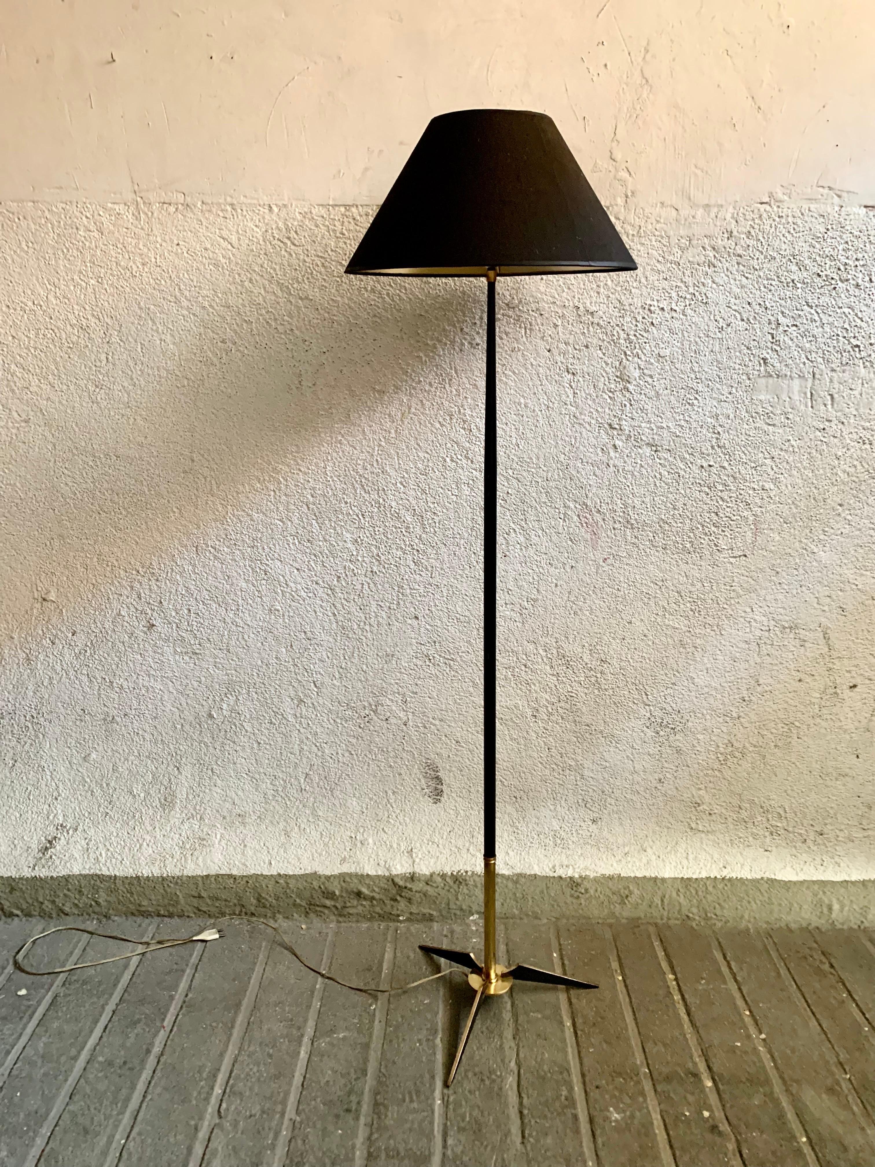 1950 Tripod Vintage Floor Lamp by Maison Arlus 5