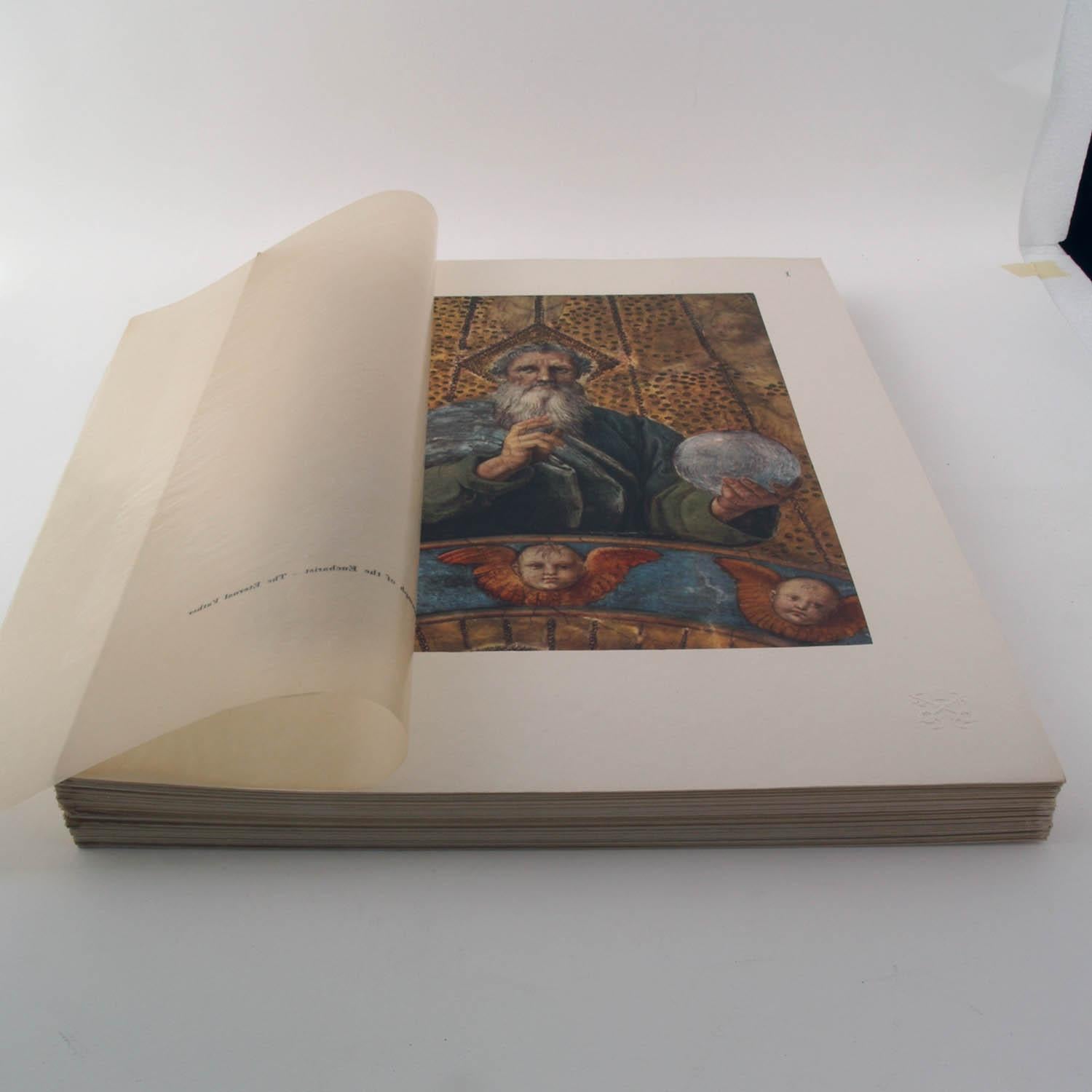 1950 Uniques Bücher Stanza Della Segnatura von Raphael Gedruckt von Pope Pius XII im Angebot 1