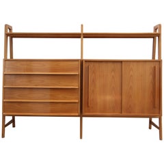 1950 Unusual Asymmetrical Maple Chest of Drawers