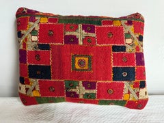 1950 Uzbek Metallic Art Deco Pillow 11x8