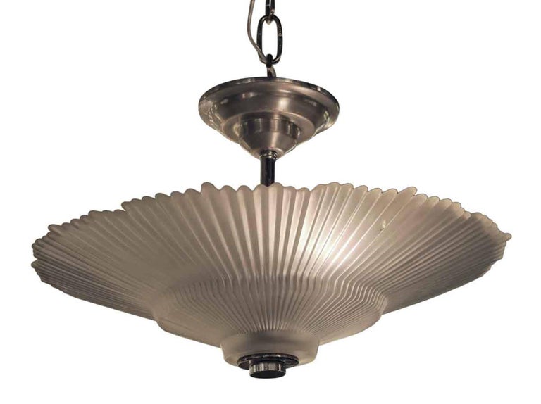 1950 Waldorf Astoria Art Deco Starlight Semi Flush Mount