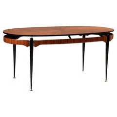 1950 Osvaldo Borsani Walnut Wood Table L 175cm