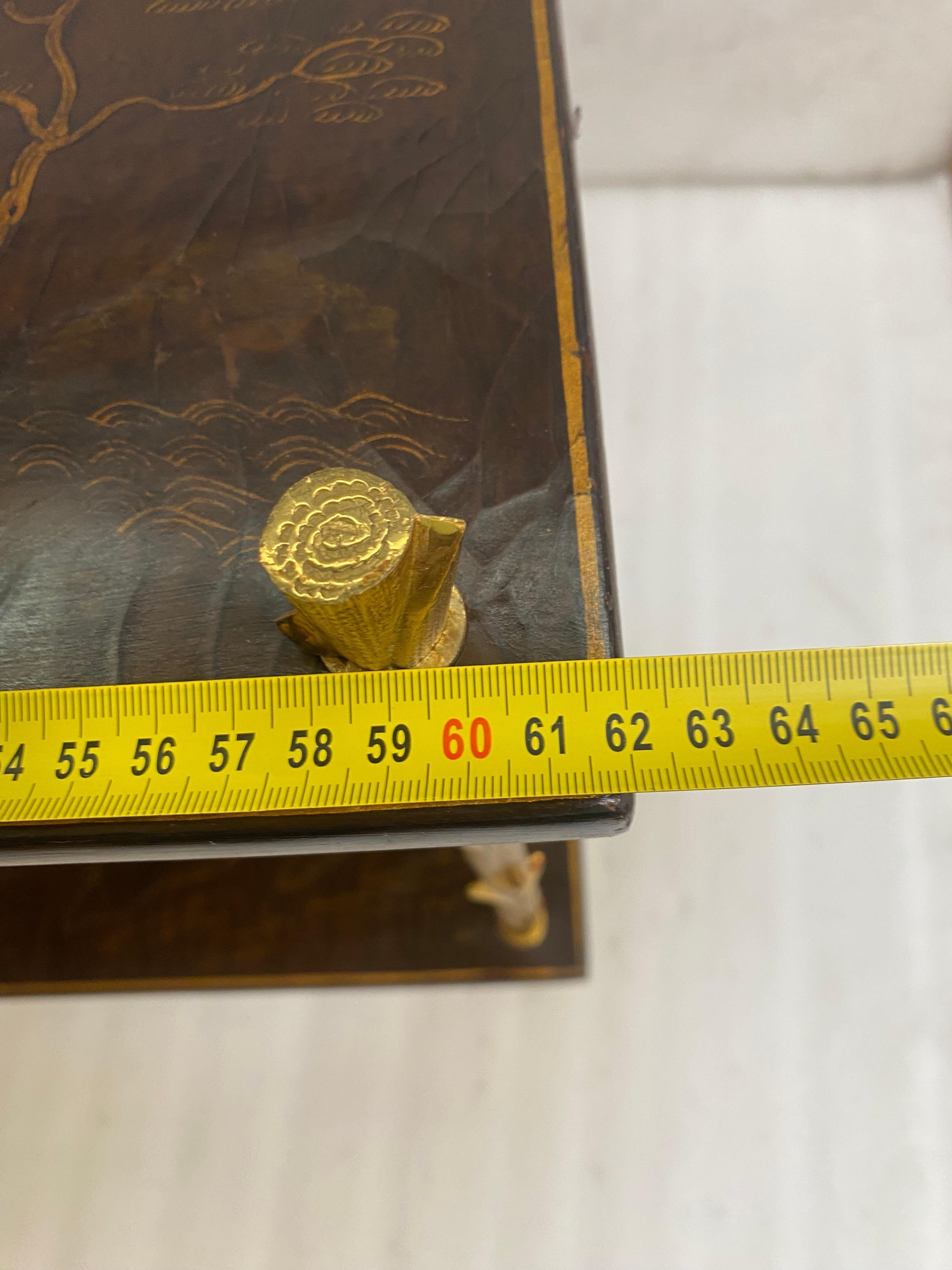195070′ Pair of Maison Baguès or Maison Charles Agostini Style Tables Lacq China For Sale 5