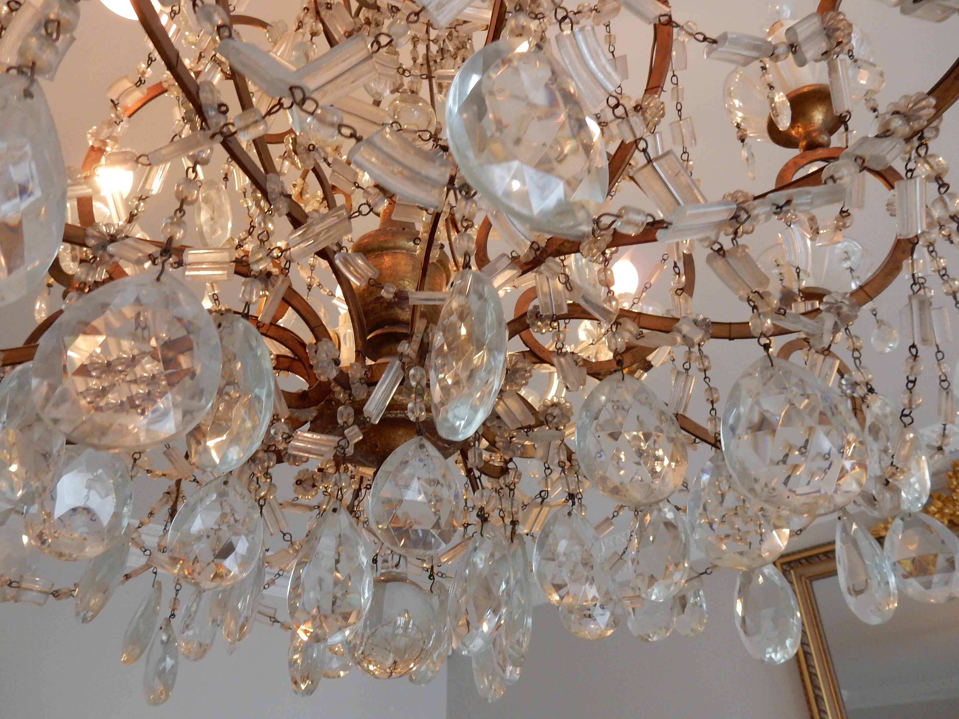 wood cage chandelier